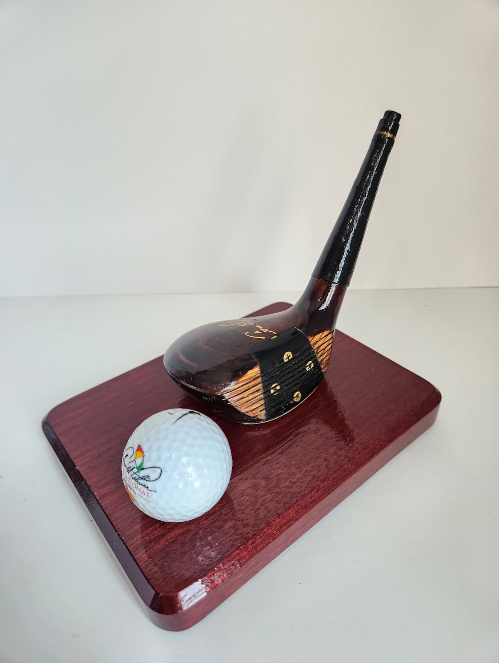 Vintage Arnold Palmer Wooden Golf Club Business Card Holder Arnold Palmer Invita